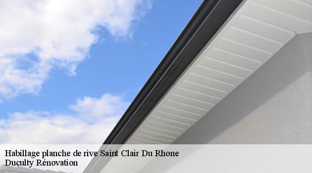 Habillage de planche de rive en alu laqué à Saint Clair Du Rhone : élégance et durabilité avec Duculty Rénovation